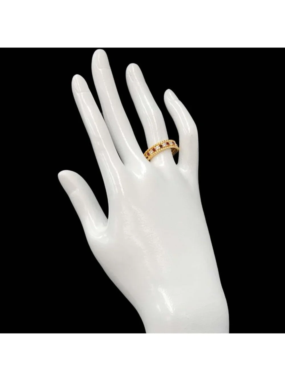 Dior Ring Ruby Diamond 18k YG Yellow Gold